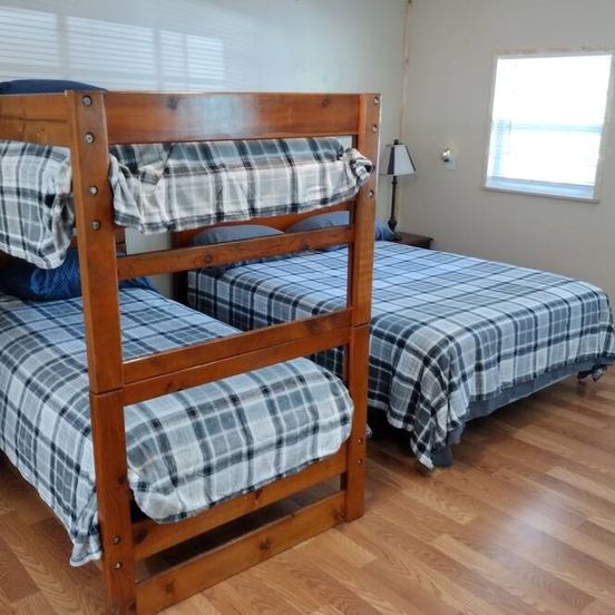 Bedroom view of Big Mountain Cabins with direct access to Windrock ATV Park