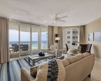 Beach Colony West 6d 3br/3ba Gulf Front W/ Beach Chair Service - Navarre - Living room