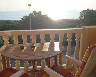 Apartment directly on the dune beach with pool, fantastic sea view, WIFI - Piles - Balcón