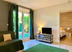 Blagnac : appartement T2 avec jardin, parking et climatisation - Blagnac - Living room