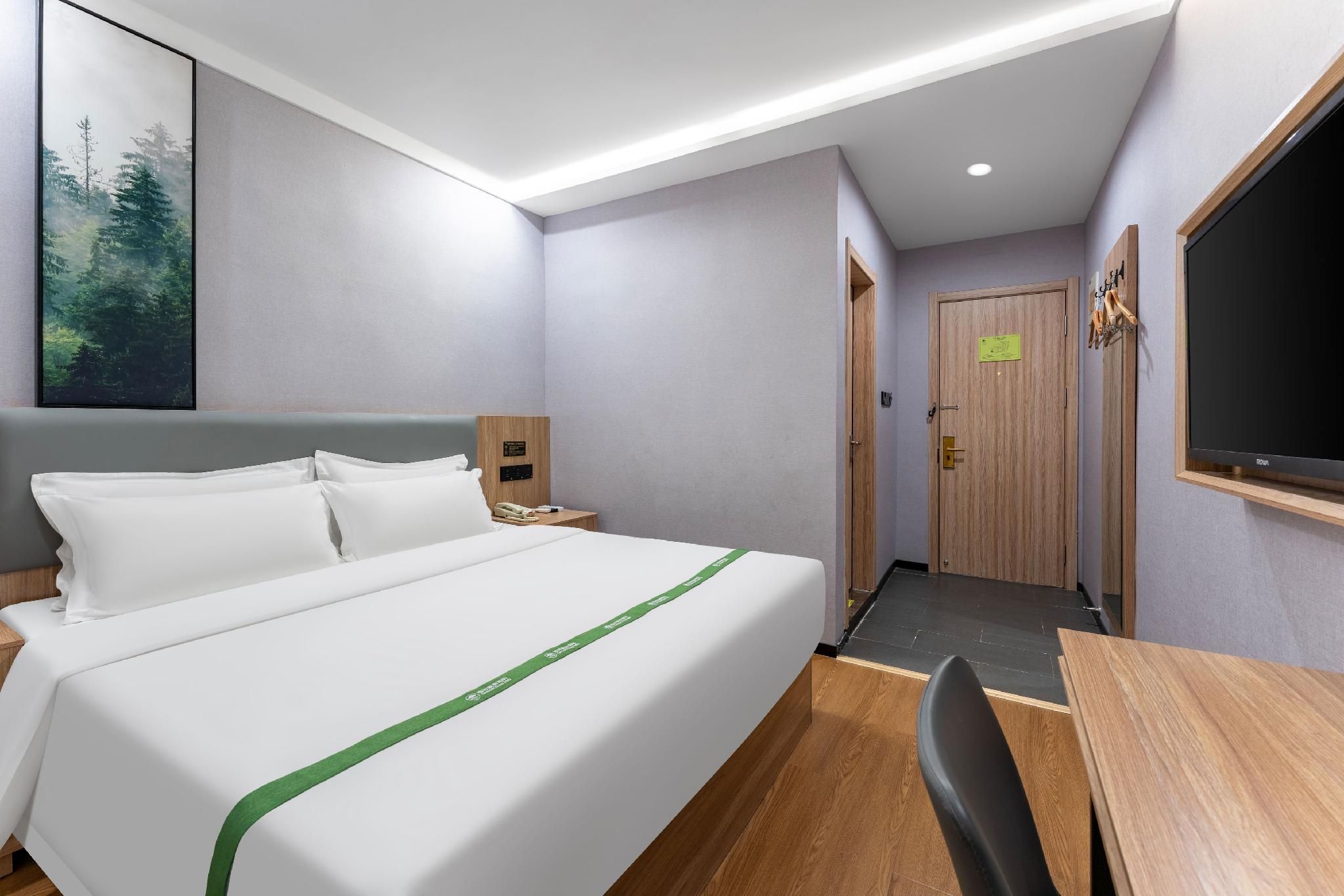 Green Tree Inn Jinan Zhangqiu University Town Commercial Street - Jinan - Bedroom