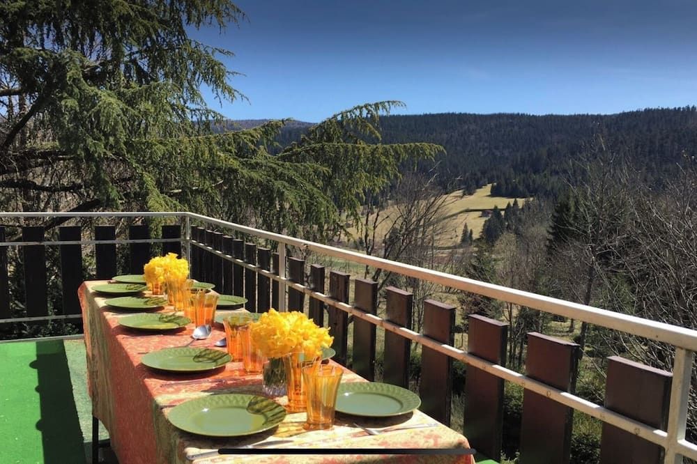 Cosy & authentic Vosges chalet with sauna & view - Ski/ relax/ hike - Ban-sur-Meurthe-Clefcy - ระเบียง