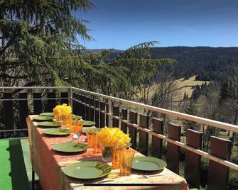 Cosy & authentic Vosges chalet with sauna & view - Ski/ relax/ hike - Ban-sur-Meurthe-Clefcy - ระเบียง