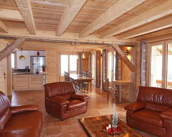 3 Apartment '' Mont Blanc '', 125m², on the slopes, 8 to 10 pers - Cordon - Wohnzimmer
