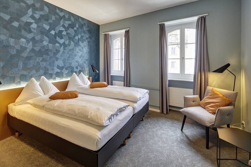 هوتل دراي كونيجي - لوسرن - غرفة نوم