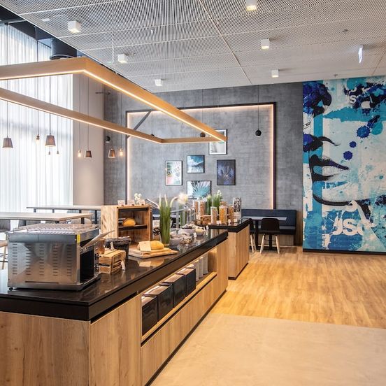 Buffet view of H2 Hotel Budapest