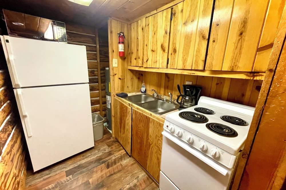 Serene Cabin with Sauna, WiFi & Reindeer Enclosure in Delta Junction - Cabin 5 - Delta Junction - Kitchen
