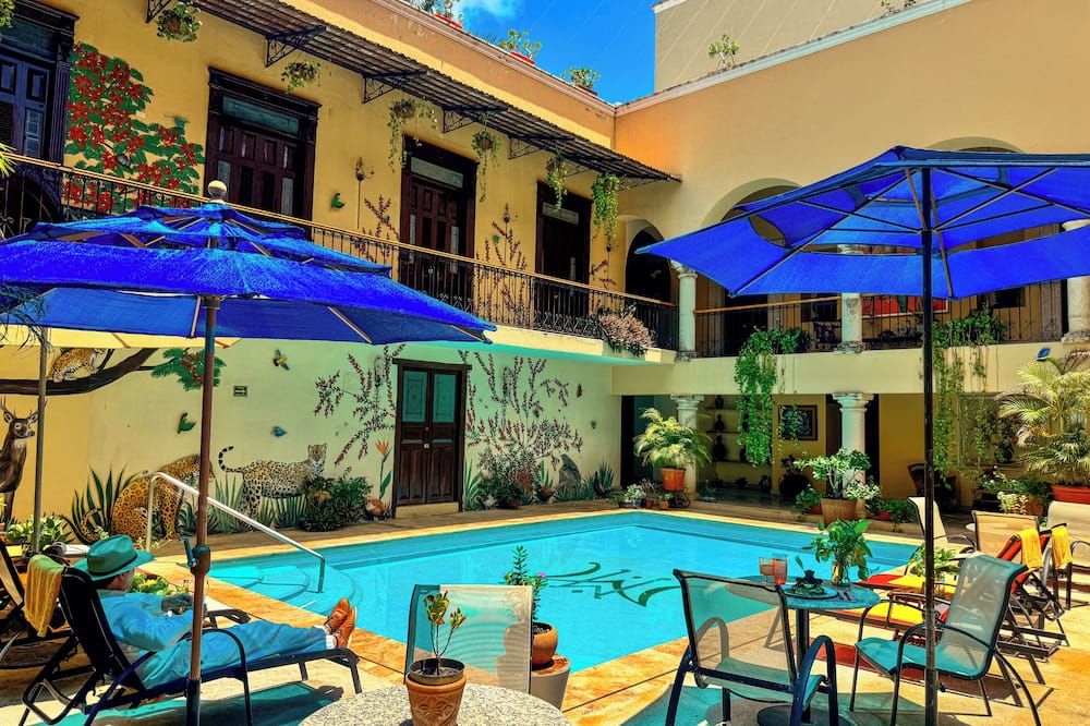 Mansion Merida Boutique Hotel - Restaurant - מרידה - בריכה