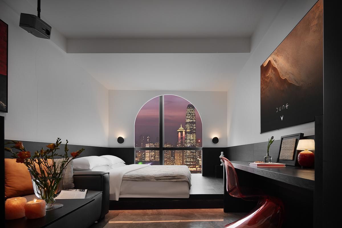 Enji M Hotel-Chongging Shapingba High-Speed Railway Station Three Gorges Square - تشونغتشينغ - غرفة نوم