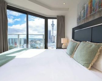 Skytower and City View 2 Bedroom Apartment on High Floor - Auckland - Chambre