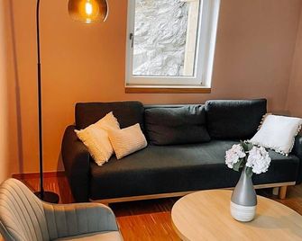 Modernes Charmantes Apartment 1-7 Personen Wlan Gratis Parkplatz - Passau - Living room