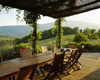 Beautifully restored farmhouse, big pool & terrace, amazing views - Caprese Michelangelo - Patio