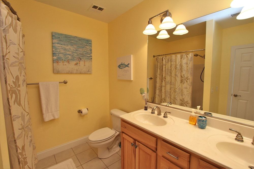 Bathroom view of Waterfront Condo on Hatteras Island in the Outer Banks