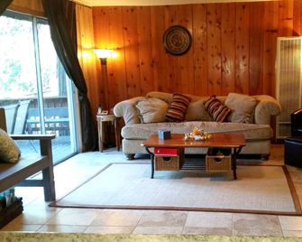 Secluded Cabin Rental with Fireplace near Lake Arrowhead in California - Lake Arrowhead - Sala de estar