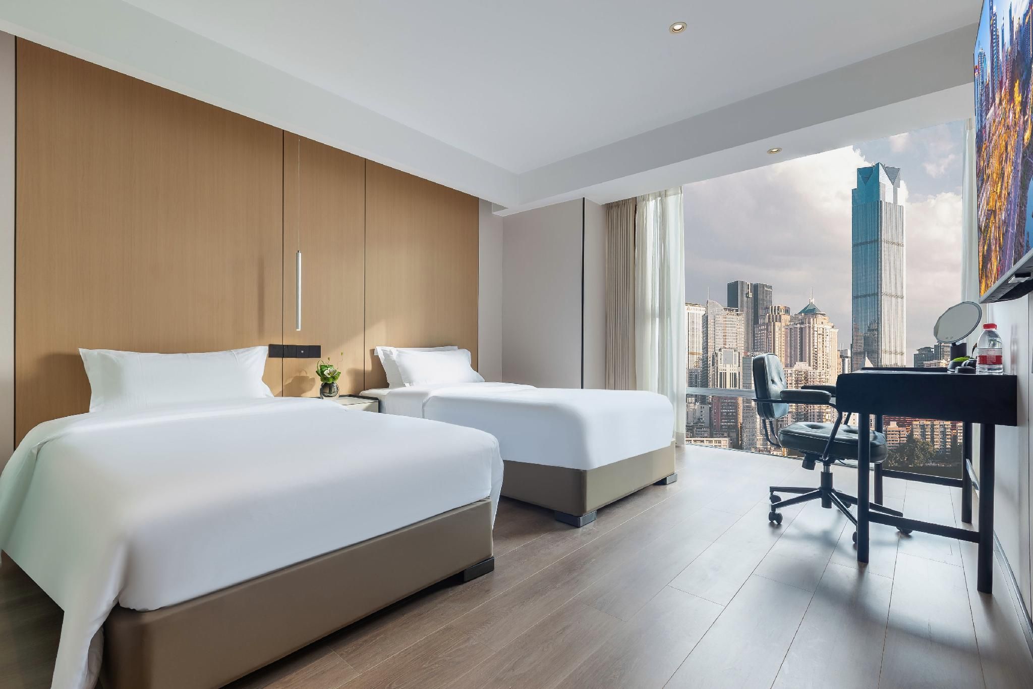 Mingyuan Holiday Hotel (Chongqing Jiefangbei) - צ'ונגקינג - חדר שינה