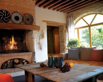 Gite with garden, terrace & BBQ - Neuville-sur-Saône - Living room
