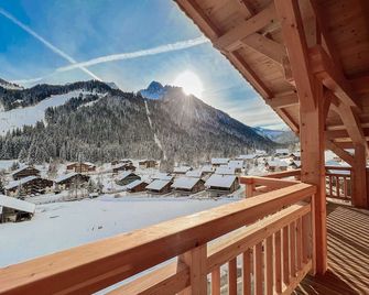 1/2 Chalet : douceur Alpine au Linga - Châtel - Balkon