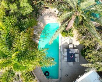 Luxury villa with a heated pool, Jakuzi and a sea view 70m from the beach - Herzliya - Pool