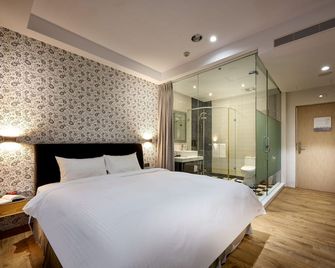 Oursea Hotel - Taichung - Slaapkamer
