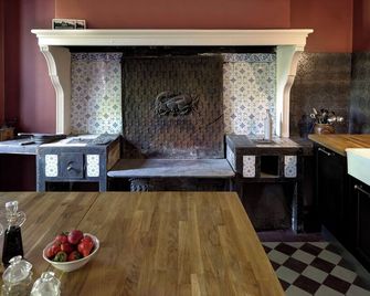 Château with infinity pool on the Dordogne river - Flaujagues - Cocina