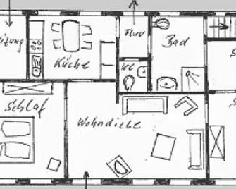 Friesisches Reetdachferienhaus - Bordelum - Floorplan