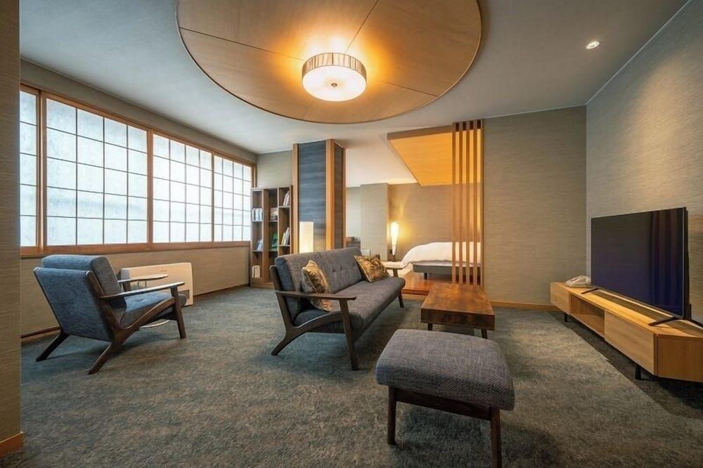 Dai Onsen Matsudaya Ryokan - Hanamaki - Wohnzimmer