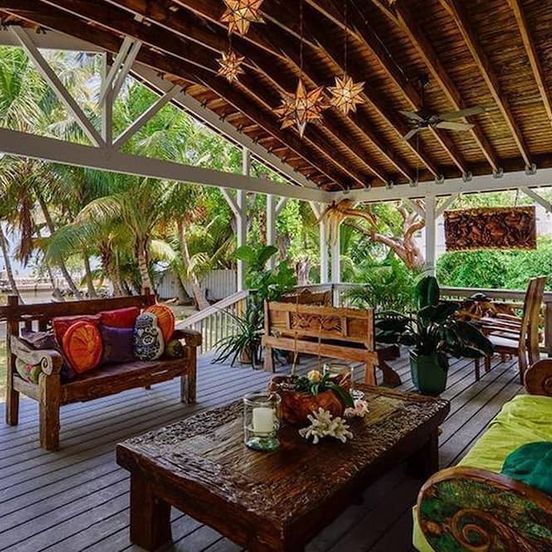 Patio view of 4 Bedroom Private Oceanfront House - Bahia