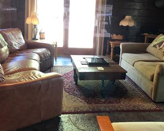 Beautifully appointed log cabin features mountain views, river, trails, WiFi - Luray - Living room