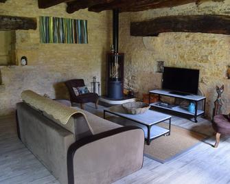 Stone house with private indoor swimming pool and sauna - Saint-Antonin-Noble-Val - Salon