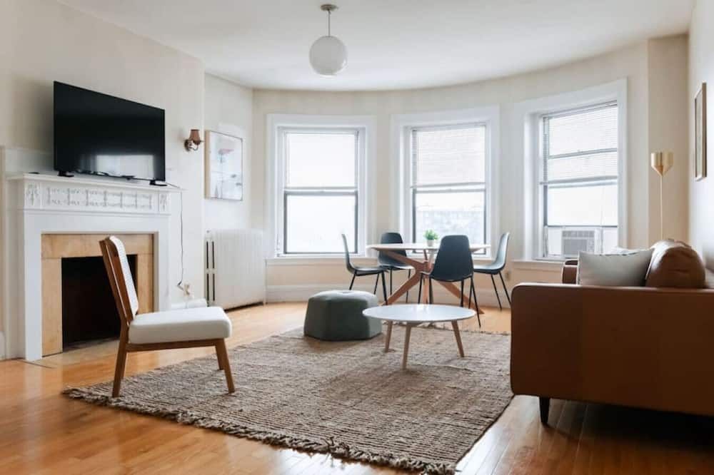Stunning 1BR Steps to Fenway - بوسطن - غرفة معيشة