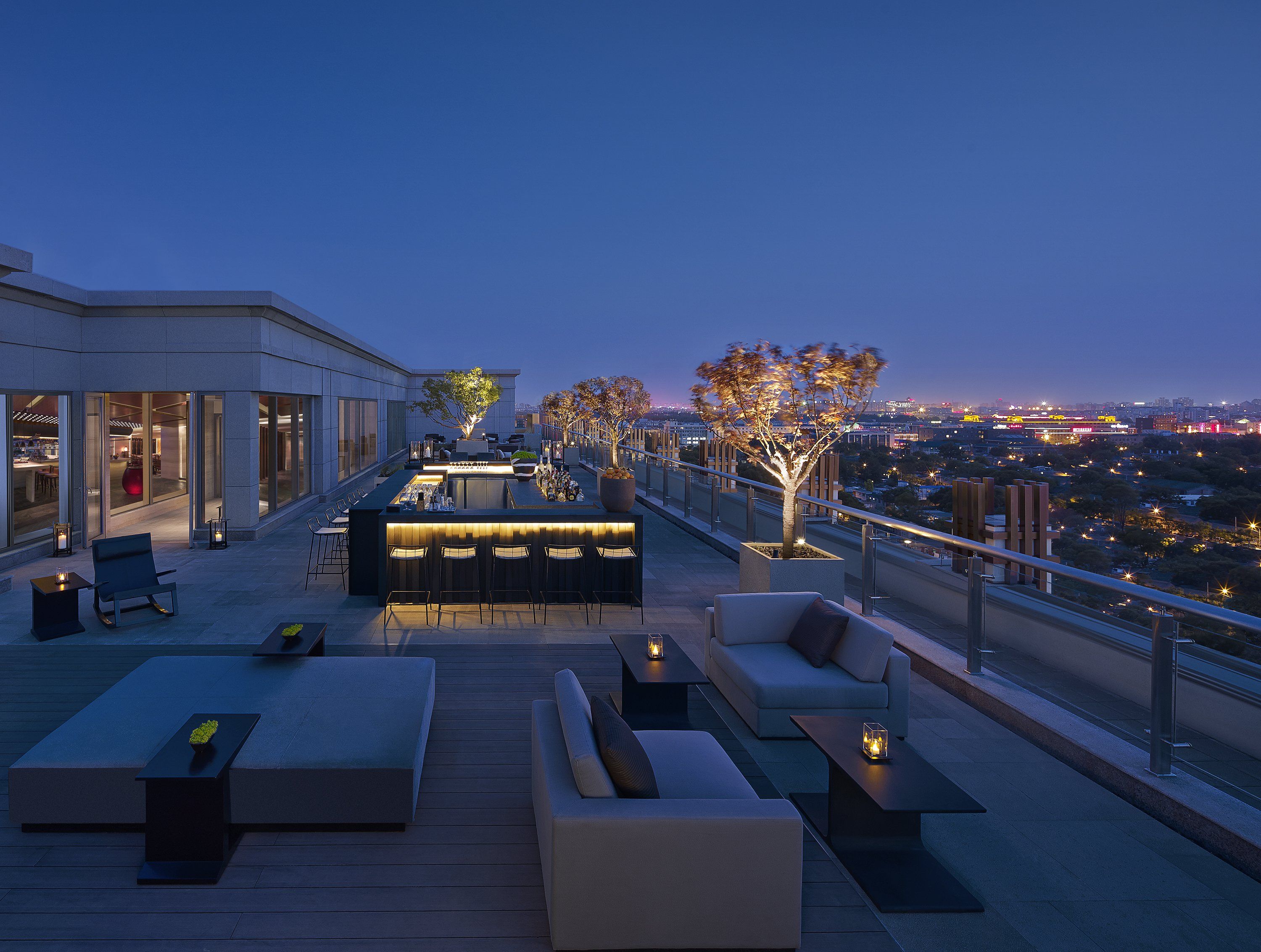 Balcony view of New World Beijing Hotel