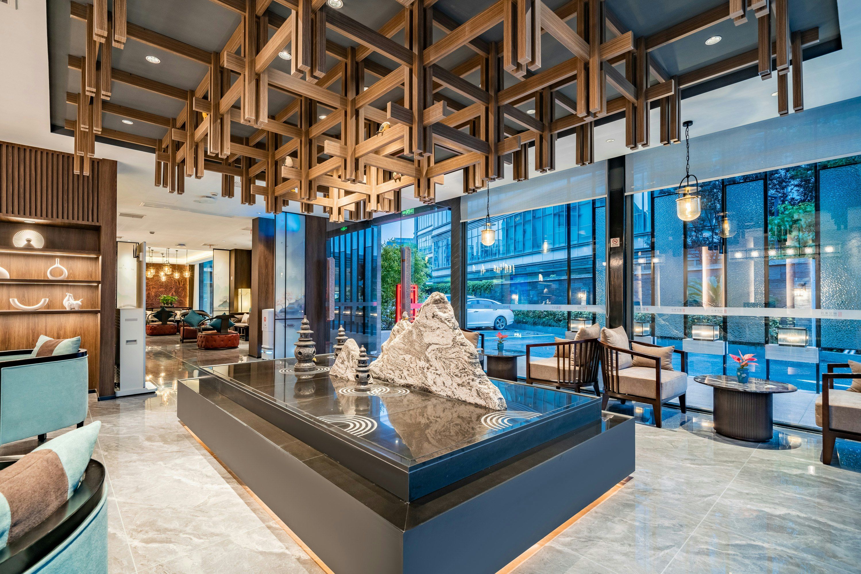 Rezen Dong Hotel (West Lake Zhejiang Uni - هانغزهو - ردهة