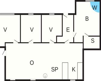 Holiday Home in Jerup - Jerup - Floorplan