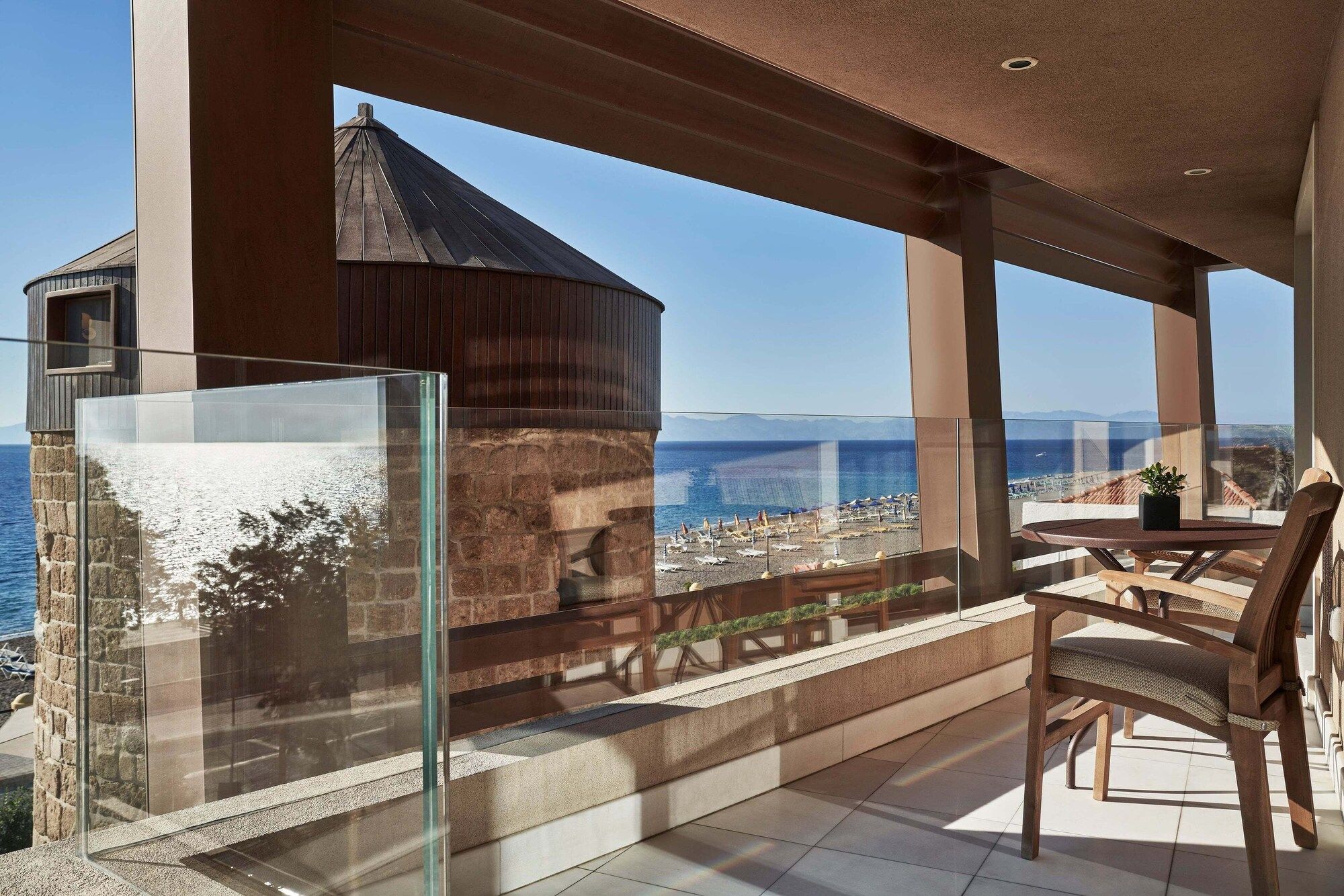 Bellevue On The Beach Suites - רודוס (עיר) - מרפסת