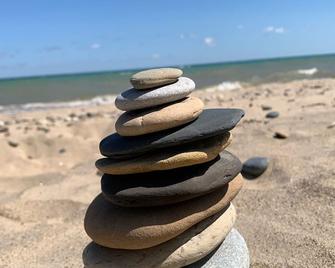 Cozy cabin, lake view, screened porch, 100 steps to the areas best beach. - Port Sanilac - Beach