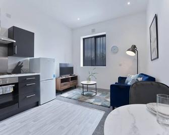 Contemporary Budget 1 Bed Flat in Dudley - Brierley Hill - Living room