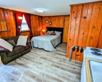 Room 10 Kitchenette - Riverside Motel - 1 Queen, 1 Sofa Bed - Lewiston - Bedroom