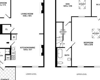 Adelphi II by Rove Travel | 3BR Ft Greene w/Deck - Brooklyn - Floorplan