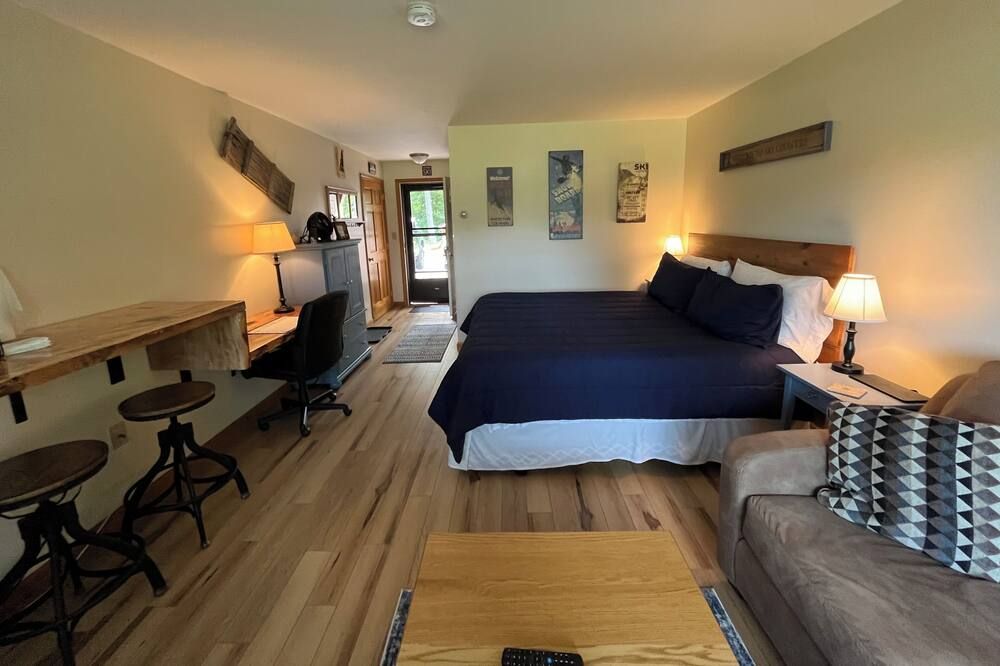 Stunning updated studio located in the heart of the White Mountains. - Woodstock - Soveværelse