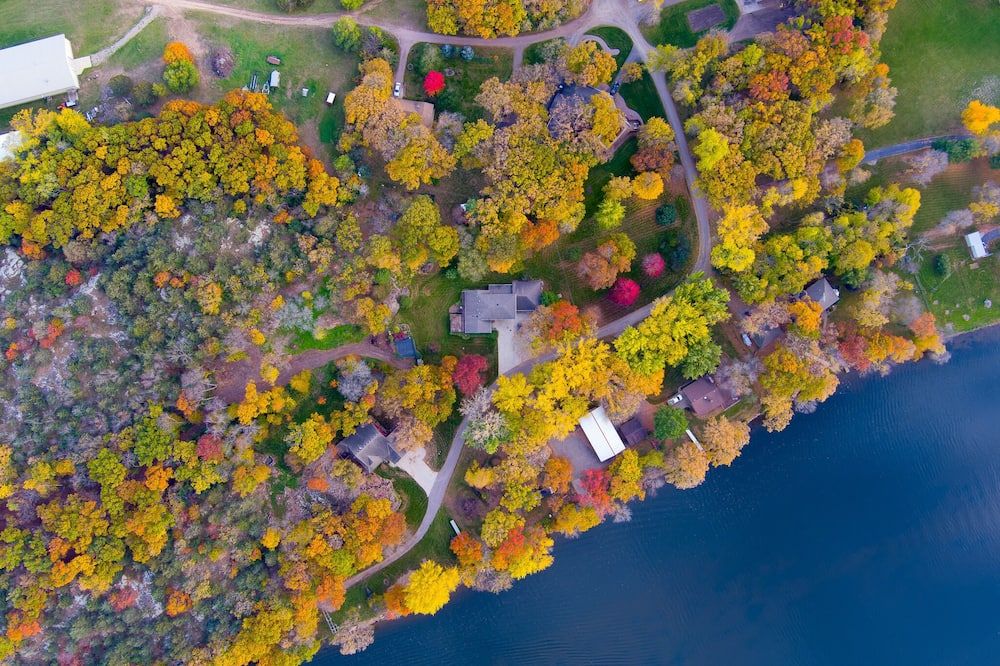 Outdoors view view of Mississippi Waterfront Beach home-Sauk Rapids, MN