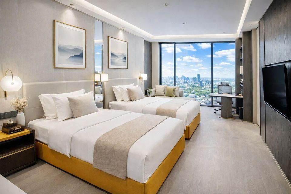 Shangrao Hongshi Dynasty International Hotel (Xincheng Wuyue Plaza) - Shangrao - Schlafzimmer