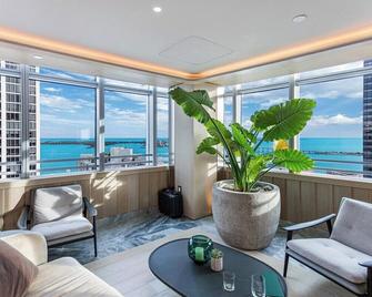 Brickell Condo Parkingbay Viewspoolgym - Miami - Wohnzimmer