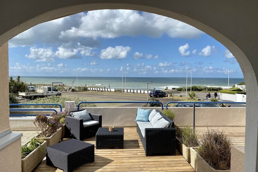Les Sables D'olonnes Apartment 4 People With Terrace And Real Sea View - Château-d’Olonne - Балкон
