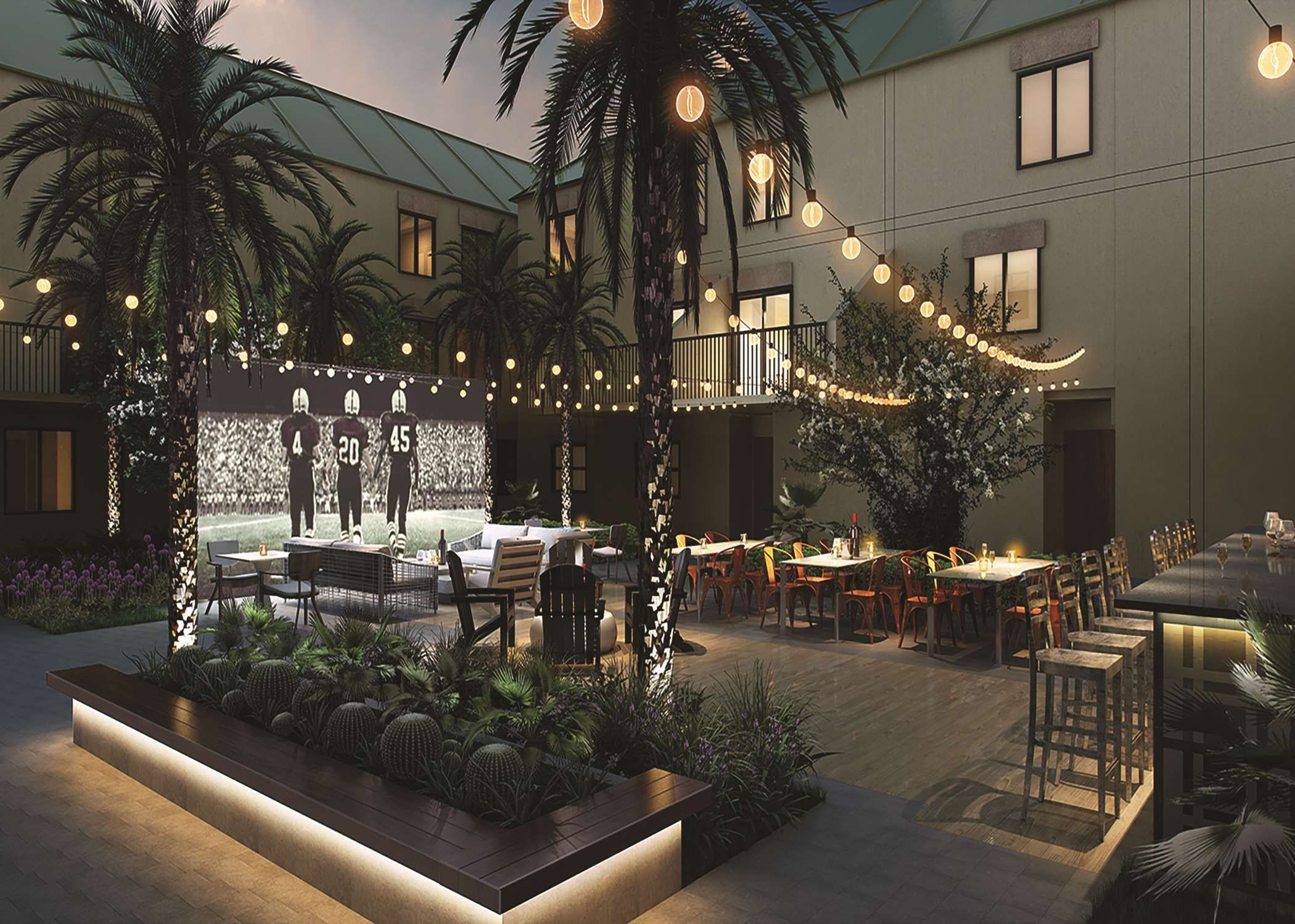 دبل تري باي هيلتون غاينيسفيل - غاينيسفيلي (فلوريدا) - شرفة مرصوفة