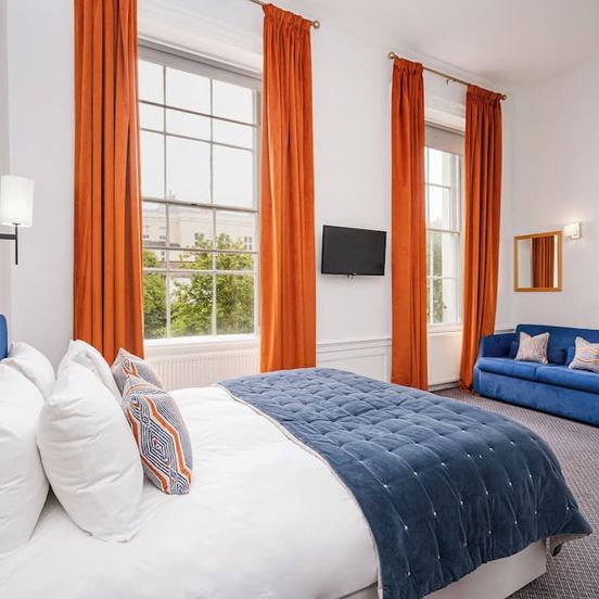 Bedroom view of Rodney Hotel