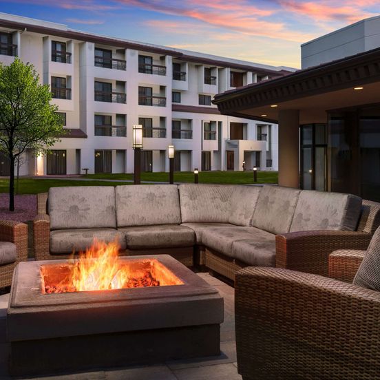 Patio view of Doubletree By Hilton Colorado Springs