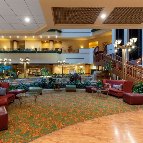 Lobby view of Wyndham Grand Oklahoma City Downtown