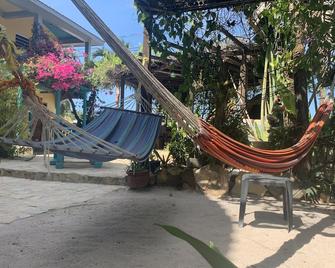 Private Orchid Room w/AC @ All Seasons Belize - Hopkins - Terasa