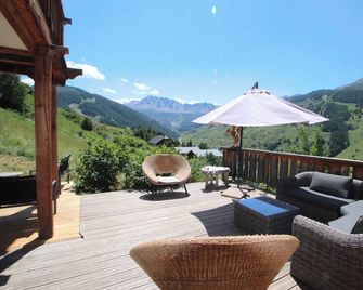 Large chalet in Vars for 19 people - indoor pool, spa, cinema, mountain view - Commune de Vars - Balcon