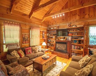 Secluded 2 Bd Cabin- Firepit, Hot Tub, Dogs Ok, Sleeps 6 - West Jefferson - Huiskamer